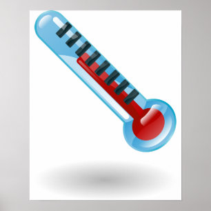 Thermometer-Temperatur Poster