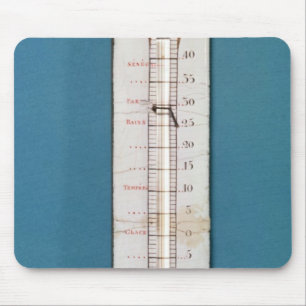 Thermometer übergestiegen mit einer phrygian Müt Mousepad