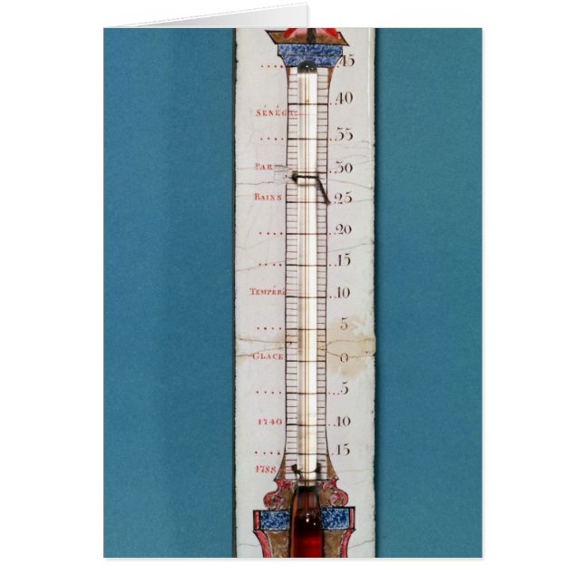 Thermometer übergestiegen mit einer phrygian Mütze (Vorne)