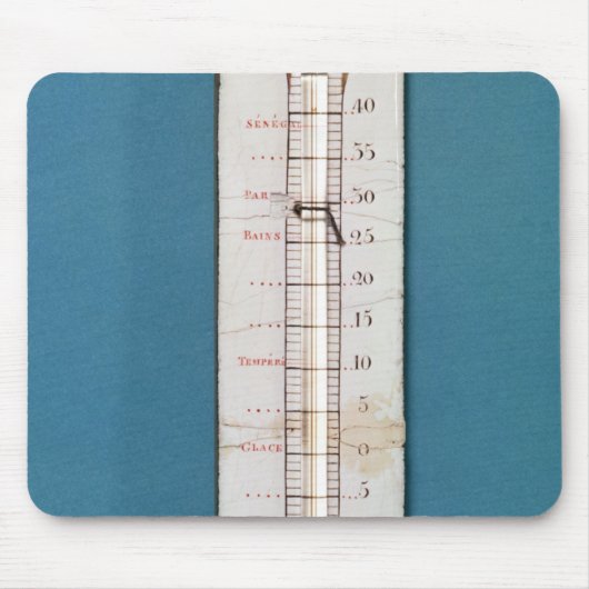 Thermometer übergestiegen mit einer phrygian Mütze Mousepad (Vorne)