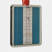 Thermometer übergestiegen mit einer phrygian Mütze Ornament Aus Metall (Rechts)