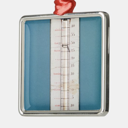 Thermometer übergestiegen mit einer phrygian Mütze Ornament Aus Metall (Links)