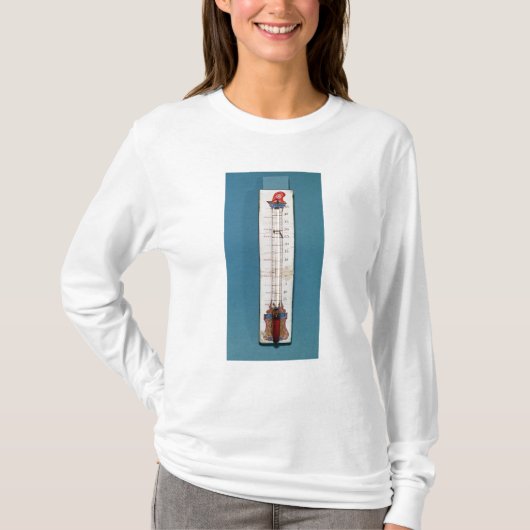 Thermometer übergestiegen mit einer phrygian Mütze T-Shirt (Vorderseite)