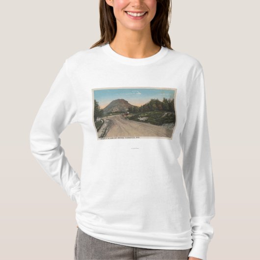 Thermopolis, WY - Ansicht der Big Horn-Fahrstraße T-Shirt (Vorderseite)