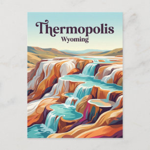 Thermopolis Wyoming Postkarte