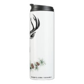 Thermosbecher mit Hirsch-Motiv (Nach rechts gedreht)