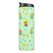 Thermosflasche mit Bienen und Glückskäfer Thermosbecher (Nach rechts gedreht)