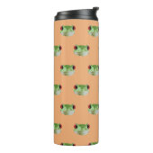 Thermosflasche mit Druck des Froschs Thermosbecher (Nach links gedreht)