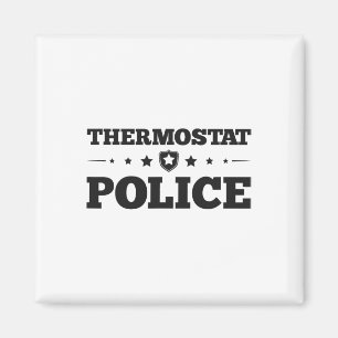 Thermostat Police Fun Vater gibt den Tag der Feder Magnet
