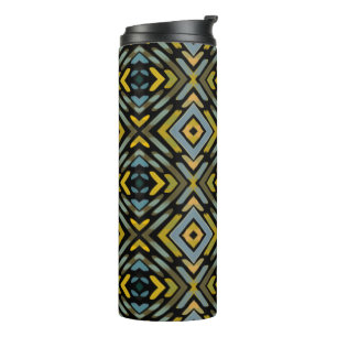 Thermotumbler Blau Gold Schwarz Reifenprofil Thermosbecher