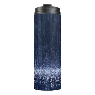 Thermotumbler Blau Regen  Thermosbecher