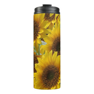 Thermotumbler Blumen Sonnenblume Thermosbecher