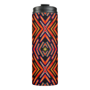 Thermotumbler Feuerrot Flammen Orange Schwarz Thermosbecher