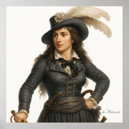Theroigne de Mericourt - French Revolution Print Poster