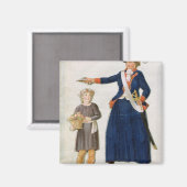 Theroigne de Mericourt Magnet (Vorderseite/Rückseite)
