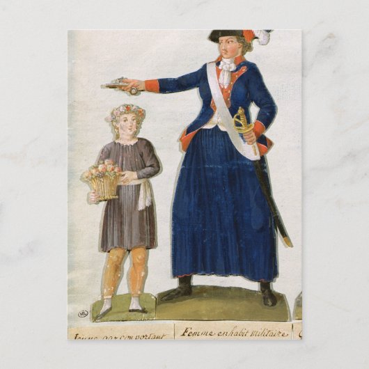 Theroigne de Mericourt Postkarte (Vorderseite)