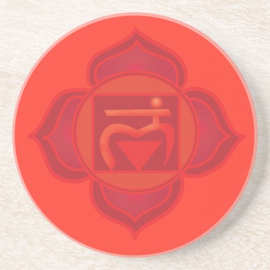 TheRoot Chakra Getränk-Unterlage Getränkeuntersetzer (Vorne)