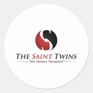 TheSaintTwins_jpg Runder Aufkleber