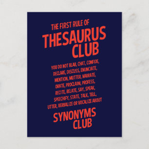 Thesaurus Club Postkarte