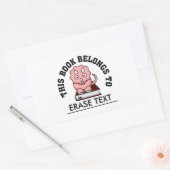 Thesaurus: Der Dinosaurier, der Lieben hat, Bücher Rechteckiger Aufkleber (Umschlag)