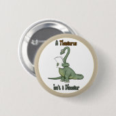 Thesaurus Dinosaur Button (Vorne & Hinten)