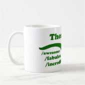 Thesaurus Dinosaur ist Phantastisch Kaffeetasse (Links)