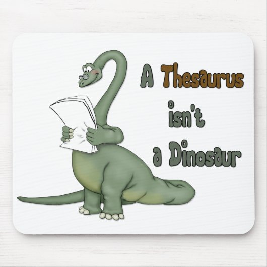 Thesaurus Dinosaur Mousepad (Vorne)