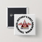 Thesaurus: Dinosaurier war der erste Bücherwurm Button (Vorne & Hinten)