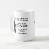 Thesaurus Ninjas Funny NinjaMug Kaffeetasse (Vorderseite Links)