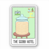TheScobyHotel-TarotCard Aufkleber (Vorderseite)