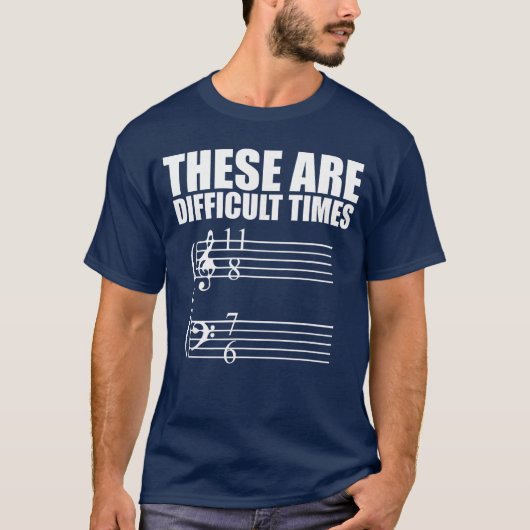 These are Difficultimes Pun Gift for Musicians ret T-Shirt (Vorderseite)