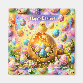 These are magnets, Easter magical chick and bunny Magnet (Vorne)