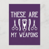 These Are My Weapons Postkarte (Vorderseite)