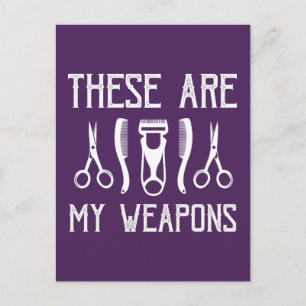 These Are My Weapons Postkarte