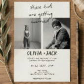 These Kids Are Getting Married Child Photo Wedding Einladung