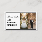 These Kids Are Getting Married & Rehearsal Dinner Begleitkarte (Vorderseite)
