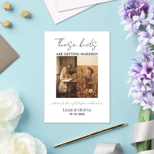 These Kids Are Getting Married The Night Before Acryleinladungen (In Situ (Hochzeit))