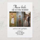 These Kids Are Getting Married The Night Before Einladung (Vorderseite)