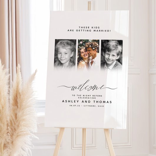 These Kids Are Getting Married Welcome Acrylschild