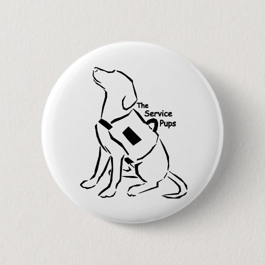 TheServicePups-Knopf Button (Vorderseite)