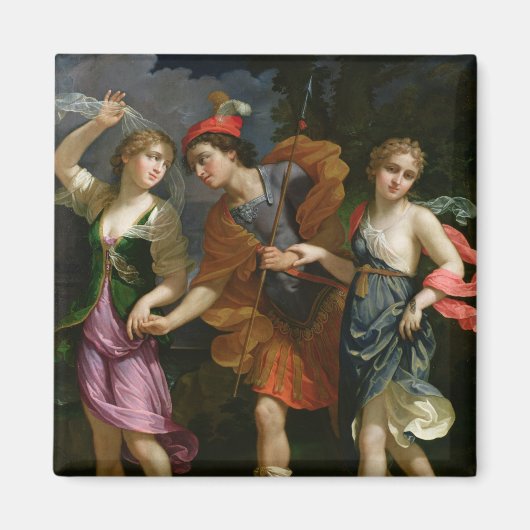 Theseus mit Ariadne und Phaedra Magnet (Vorne)