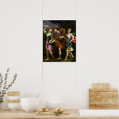 Theseus mit Ariadne und Phaedra Poster (Küche)