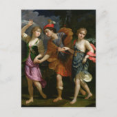 Theseus mit Ariadne und Phaedra Postkarte (Vorderseite)