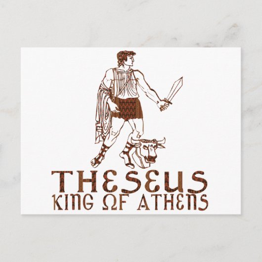 Theseus Postkarte (Vorderseite)