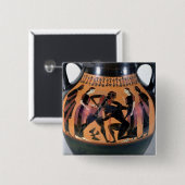 Theseus, welches das Minotaur kämpft Button (Vorne & Hinten)