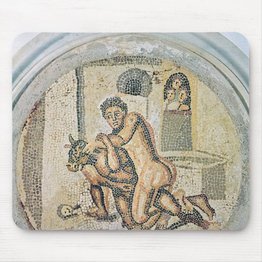 Theseus Wrestling mit dem Minotaur Mousepad (Vorne)