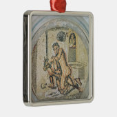 Theseus Wrestling mit dem Minotaur Silbernes Ornament (Rechts)