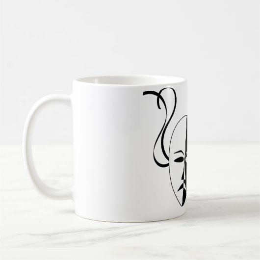 Thespian Mask Kaffeetasse (Links)