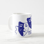 Thespianblau Kaffeetasse (Vorderseite Links)
