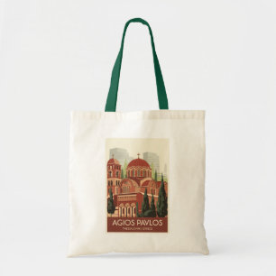 Thessaloniki Agios Pavlos Reise Kunst Vintage Tragetasche